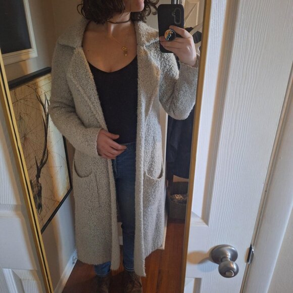 Anthropology Moth Open Front Cape Knit Sweater Cardigan Size Medium - Picture 4 of 8